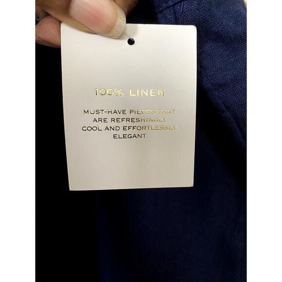 Charter Club Blue 100% Linen Pants - Size XXL (NWT) - Picture 10 of 10